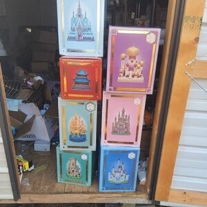 Disney Store Castle Collection Full Size, New In Box Rare For Whole Set Of 11